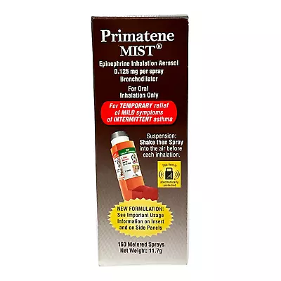 Primatene Mist Epinephrine Inhalation Aerosol 0.125 Mg Per Spray Bronchodilator • $27.95