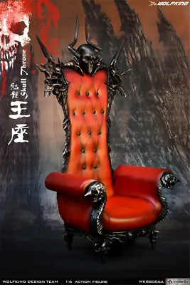 WOLFKING WK88006A 1/6 Skull Throne Single Sofa Chair Seat Fit 12in Figure Model • $231.84
