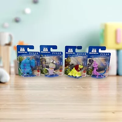 Monsters Inc Pixar SET OF 4 Mattel Micro Collection Toys Mini Figures New • $21.99