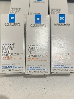 15 La Roche-posay Toleriane Double Repair Moisturizer UV  Travel Size 0.1oz/3ml • $12