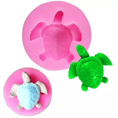 3D Turtle Silicone Cake Mold Fondant Sugarcraft Chocolate Bake Topper Soap Mould • £3.25