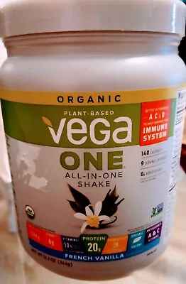 Vega One Organic All In One Shake Mix French Vanilla 12.2oz Plant Based 12/2023 • $42.99