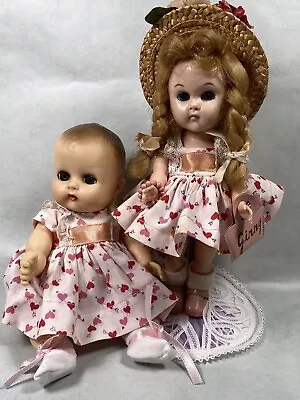 Vintage 1950’s Vogue “Ginny”And “Ginnette” Dolls In Matching Outfits • $165