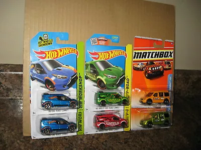 Hot Wheels Matchbox Lot Of 6 Ford Transit Connect Van Taxi Variation • $19.99