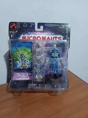 New Palisades Mego Takara Rare Blue Clear Time Traveler Action Figure Carded • $59.99