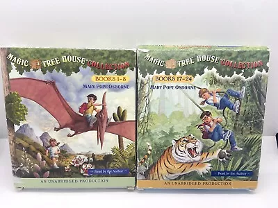 Magic Tree House Collection Audio Books CD's (2  Sets Books . 1-8 & 17-24) • $40