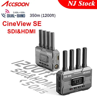 US Accsoon CineView SE 1200ft SDI & HDMI Wireless Video Tranmission System 50ms • $440.99