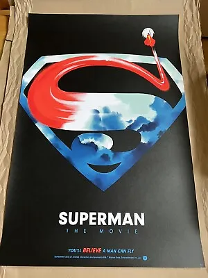 Superman The Movie Regular Lyndon Willoughby Poster Print Bottleneck BNG Mondo • $39.99