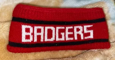 Vintage University Of Wisconsin Badgers Red Headband Ear Warmer • $9.99