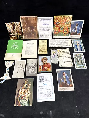 Vintage Holy Bible Assorted Prayer & Holy Cards Lot Of 20 1951-1978 • $17.99