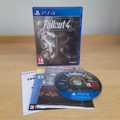 Fallout 4 PlayStation 4 Game Very Good Condition Complete With Poster PS4  • £12.99