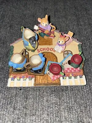 Vintage Schoolhouse Mini Tea Set Porcelain Mice • $21.97