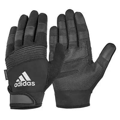 Adidas Full Finger Performance Weight Lifting Gloves Gym Bodybuilding Workout • £14.99