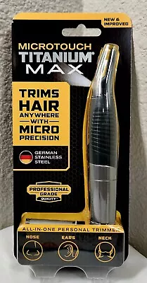 Micro Touch Titanium Max Hair Removal Trimmer - Gray • $18