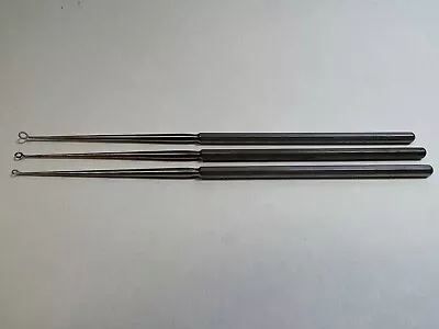 $205 • Buy Lot Of 3 V. Mueller AU5590, AU5591, AU5592 Buck Ear Curettes Angled Round Tips
