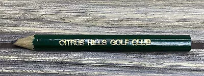 Vintage Citrus Hills Golf Club Sharpened Pencil Green Gold • $14.99