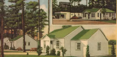 C1930s Fayetteville NC Thomson's Cottage Court Diner Camping Vintage Postcard • $27.50