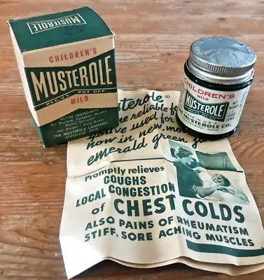 Vintage Musterole Jar In Original Box Ointment Balm Medicine Container • $29.99