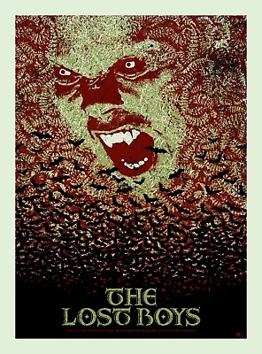 QFSChris THE LOST BOYS Poster Mondo Print Horror Art Kiefer Sutherland RARE X/35 • $189.99