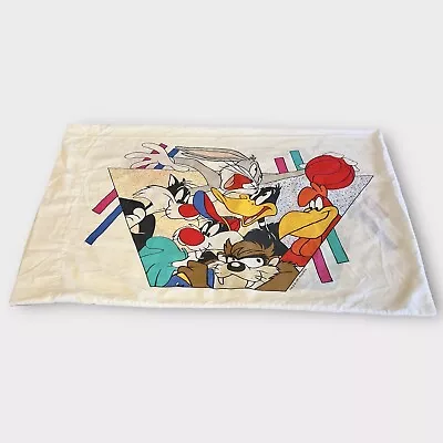 Vintage Looney Tunes Sports Theme Standard Pillow Case 1993 Warner Bros • $9.99