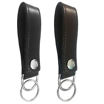 Leather Key Chain Attached To Trouser Belt Loop Bag Pant Key Ring Keys Holder  • £5.99