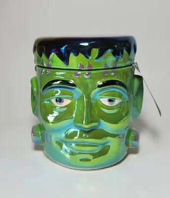 Martha Stewart Frankenstein Iridescent Soy Candle Ceramic Frankenstein Halloween • $29.99