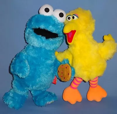 Sesame Street Plush Cookie Monster Isaac Mizrahi 15 -Big Bird-14  Muppet LOT-2 • $21.50