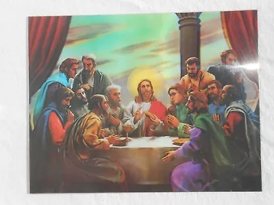 Vintage Last Supper 3D Hologram Picture SB4  • $22