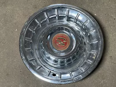 (1) 1956 Cadillac Caddy DeVille Fleetwood OEM Vintage Deep Dish Hub Caps 16” • $51.34