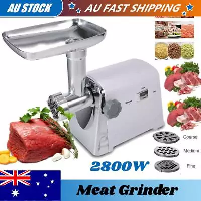 $52.16 • Buy 2800W Electric Meat Grinder Stainless Sausage Filler ​Kibbe Maker Stuffer Mincer