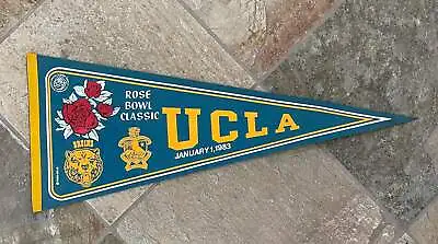 Vintage UCLA Bruins 1983 Rose Bowl College Football Pennant • $35.02