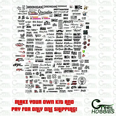 Rc 1/10 Make Your Own Sticker Kit !!! Scale Body Drift Car Truck Onroad Offroad • $0.84