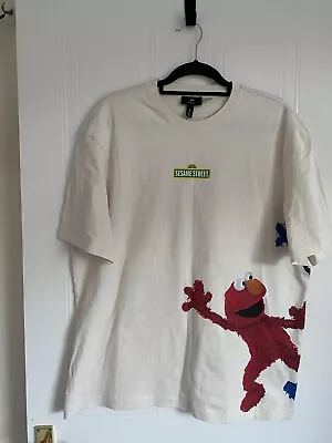 £14.99 • Buy H&M Sesame Street Elmo Grover Relaxed Oversized Fit T-Shirt Graphic Top L Large