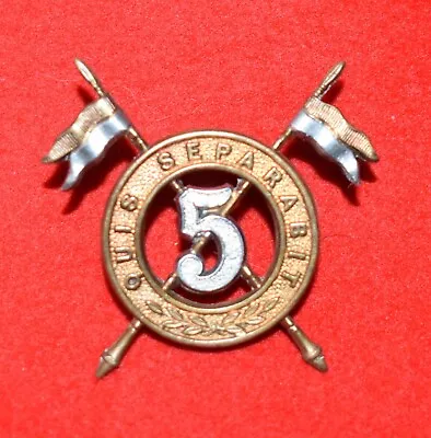 British Army. 5th Royal Irish Lancers Genuine OR’s Victorian Cap Badge • £95