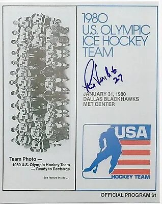 PHIL VERCHOTA Signed MIRACLE ON ICE 8 X 10 Photo USA Olympics Hockey FREE SHIP • $30.59