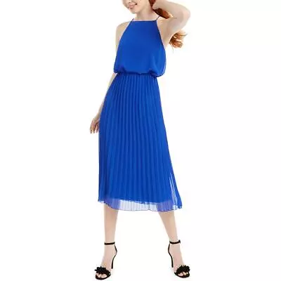 $21.99 • Buy Sam Edelman Womens Pleated Tea-Length Fit & Flare Dress BHFO 3247