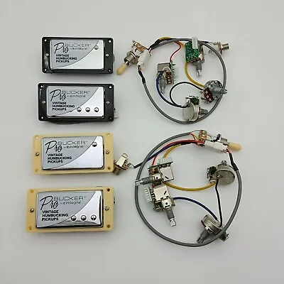 Epiphone ProBucker Humbucker Pickup With Push Pull Wiring Harness Set For LP SG • $42