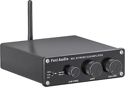 Fosi Audio M01-BT Bluetooth 5.0 300 Watt Subwoofer Amplifier Home Theater Mini • £89.37