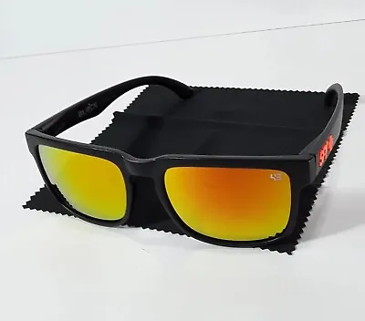 SPY Matte Black & Orange PROMO Sunglasses Ken Block Helm Spy+ Optics Mens Womens • $17.98