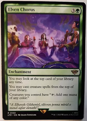 MTG - Elven Chorus - LTR 0160 - Lord Of The Rings Tales Of Middle-earth - Magic • $3.95