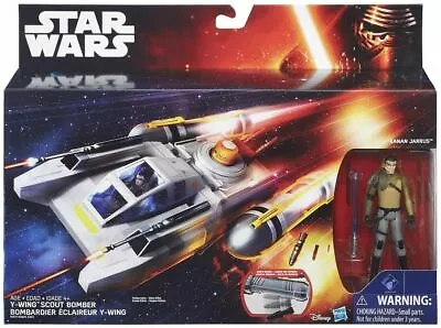 Star Wars Rebels Y-Wing Scout Bomber And Kanan Jarrus Action Figure • £16.95