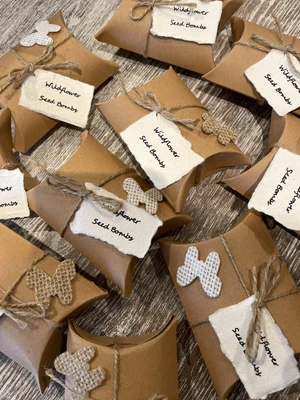 £1.50 • Buy Wildflower Seed Bomb Kit- Gift Wedding Favours Baby Shower Activity Party Bags