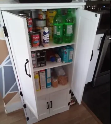 Kitchen Larder Unit Free Standing Cupboard Storage Pantry Shelf Cabinet Dresser • £87.70