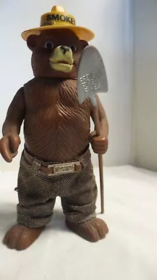 Vintage 1970 Smokey The Bear 8  Action Figure With Shovel Made By R. Dakin & Co. • $39.95