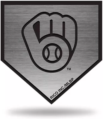 Milwaukee Brewers Auto Emblem Decal Premium Solid Metal Antique Nickel Design... • $16.79