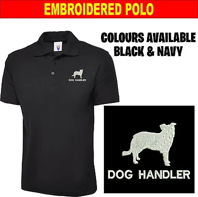 Embroidered Dog Handler Unisex Polo Shirt Bouncer Guard Trainer Pet Lover Puppy • £10.99