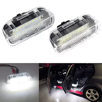 2x White LED Side Door Courtesy Lights Lamps For 2009 - 2015 Volkswagen VW CC • $15.99