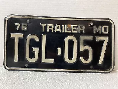 1976 Missouri Trailer License Plate TGL-057 Collectible No Tags • $15.99