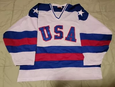 USA Hockey Jersey Miracle On Ice Small Ice Hockey Jersey Custom Mcginnis  • $20