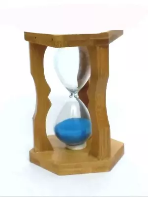 Sand Timer Hourglass Blue Houre One Minute Decor Office Home Cook Symbolic Gift • $14.71